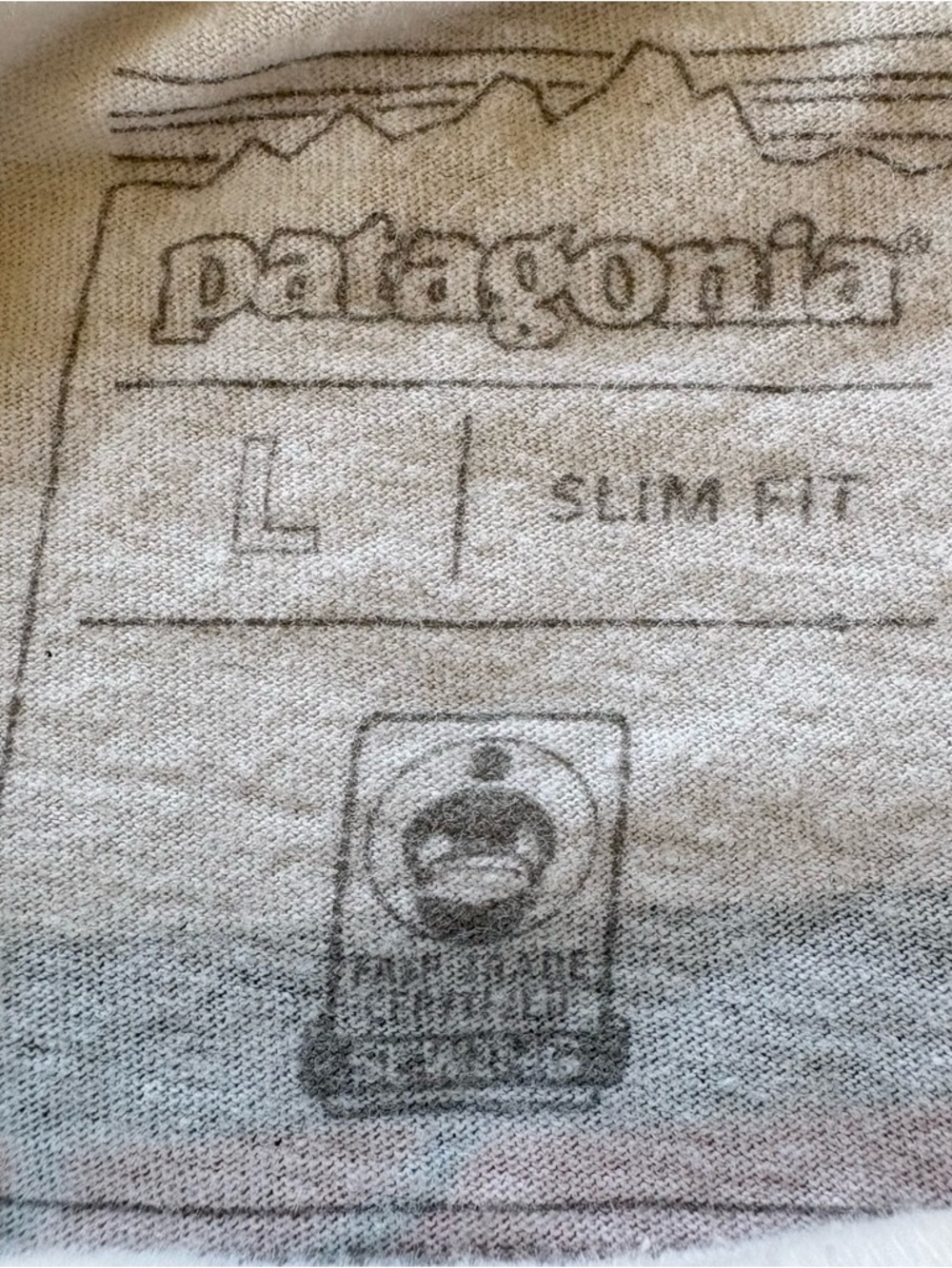 Patagonia Cosmic Peaks Mens Large White Short Sleeve T Shirt Casual Slim Fit - Picture 5 of 10